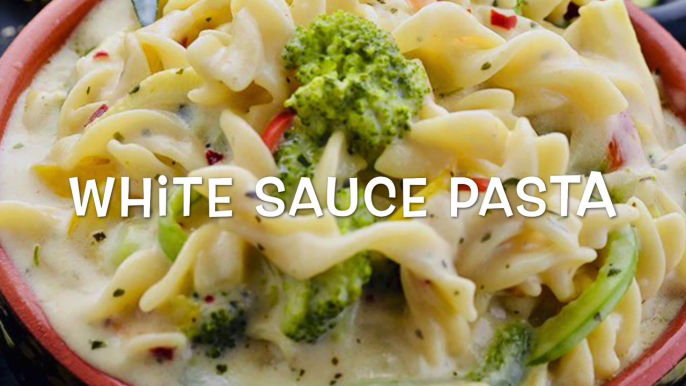 PASTA in White Sauce | White sauce Pasta recipe | Indian style white sauce pasta recipe