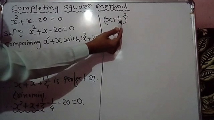 10th Class Mathematics, Quadratic Equations by completing square method (part 1)