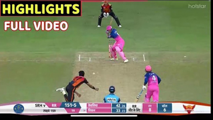 Sunrisers hyderabad vs Rajasthan royals 26th IPL Full Highlights • SRH VS RR HIGHLIGHTS