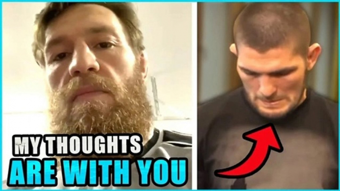 Conor McGregor sends a personal message to Khabib family after his father is in a critical condition