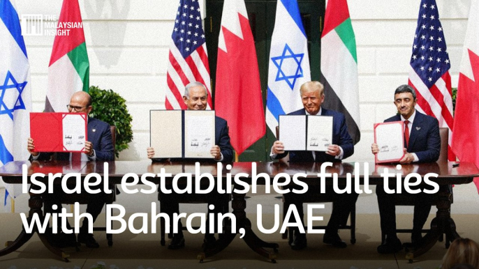 Israel establishes full ties with Bahrain, UAE at White House