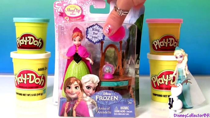 Play Doh Disney Frozen Dolls Anna of Arendelle Disney Princess Dolls MagicClip Elsa & Olaf Snowman