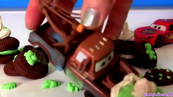 PlayDoh Mater Pranks Lightning McQueen Eating Cookies from Santa Disney Pixar Cars Christmas Prank