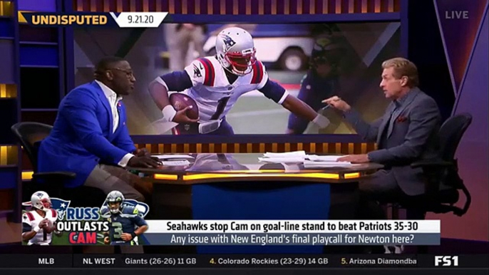 UNDISPUTED  Skip Bayless reacts Seahawks stop Cam Newton on goal-line stand to beat Patriots 35-30