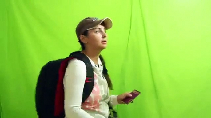 AIRLINE PASSENGER WAITING FOR FLIGHT, CHECKS PASSPORT FREE STOCK FOOTAGE GREEN SCREEN