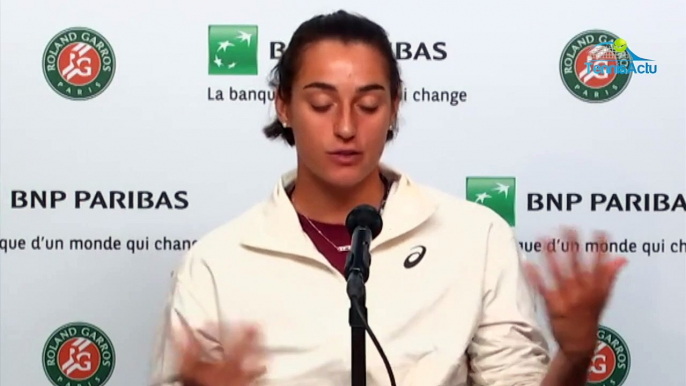 Roland-Garros 2020 - Caroline Garcia : "Je dirais que sur le central il fait simplement froid, pas très froid, il fait simplement froid"