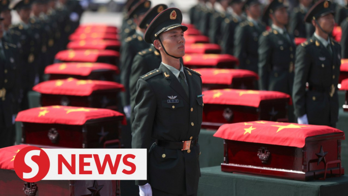 Remains of 117 Chinese soldiers killed in Korean War buried in NE China