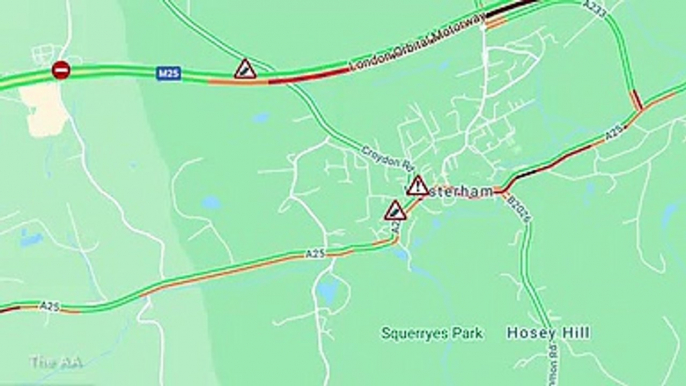 M25 traffic latest: M25 closed as van bursts into fireball 'destroying' motorway