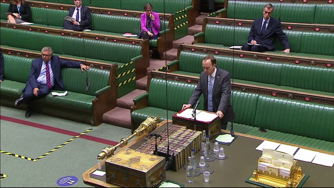 Health secretary Matt Hancock addresses parliament on Covid testing failure – watch live