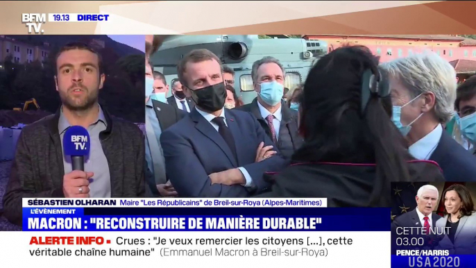 Intempéries dans le Sud-Est: le maire de Breil-sur-Roya "se réjouit" des engagements pris par Emmanuel Macron