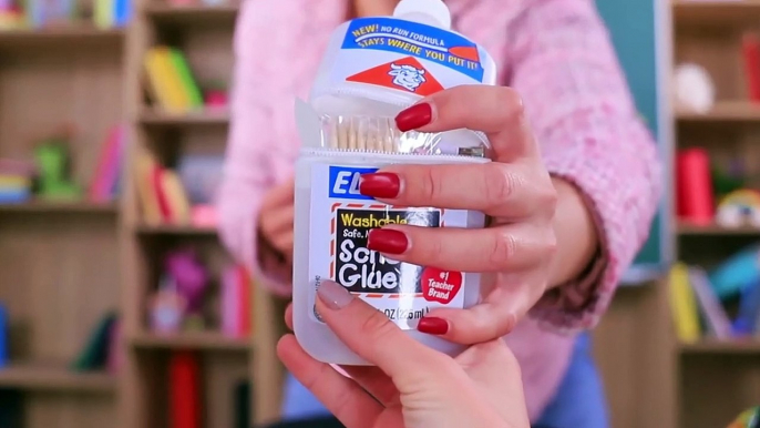 10 Weird Nail Hacks   Back To School Nails Using School Supplies!