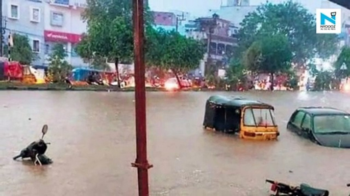 Hyderabad battered by heavy rains, flash floods in some parts