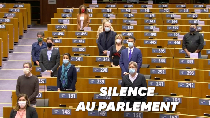 Une minute de silence pour Samuel Paty au Parlement européen