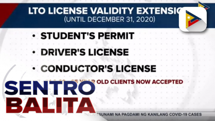 #SentroBalita | LTO, muling magbibigay-serbisyo sa mga menor de edad at senior citizens