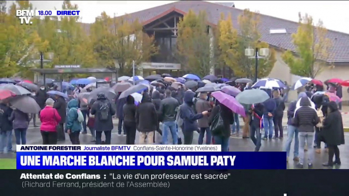 Conflans-Sainte-Honorine: une marche blanche en hommage à Samuel Paty va partir vers 18h30