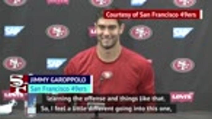 Garoppolo looking forward to 'exciting' return to face the Patriots