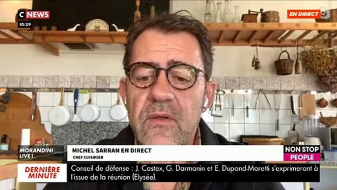 EXCLU - Coronavirus: Le chef Michel Sarran annonce dans "Morandini Live" sur CNews la fermeture de son restaurant à Toulouse - VIDEO