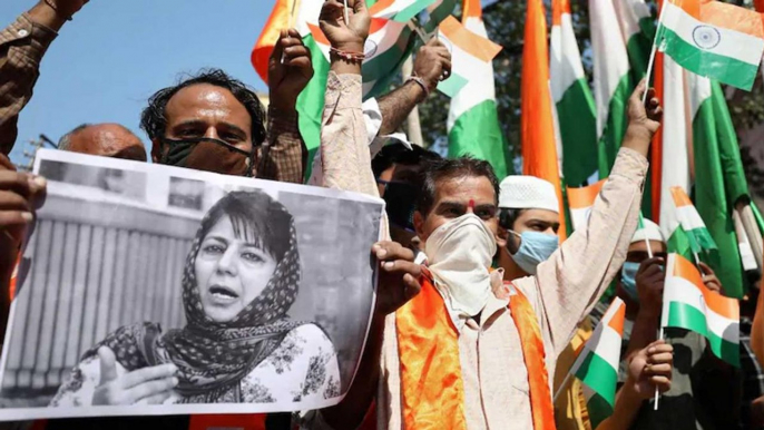 BJP's Tiranga Yatra against Mehbooba, 4 workers detained