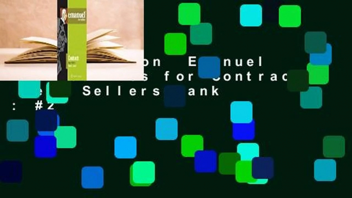 Full version  Emanuel Law Outlines for Contracts  Best Sellers Rank : #2