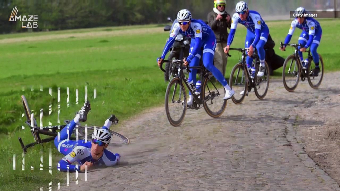 Cycling Course in France Features Intensely Bumpy Cobblestone Road