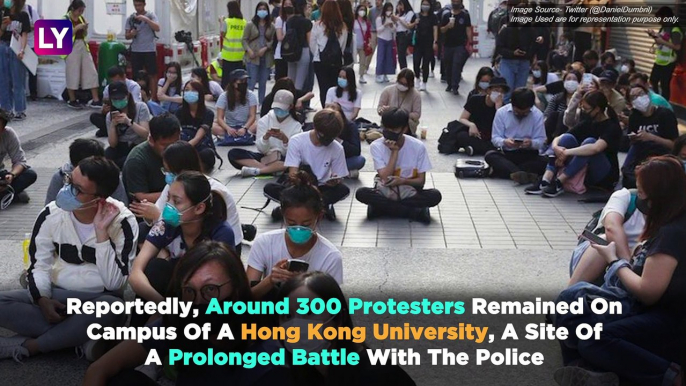 Hong Kong Protests: Hundreds Arrested As Standoff Enters Third Day, Protesters Try To Escape University