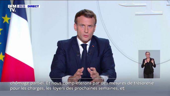 Emmanuel Macron: "Les crèches, les écoles, les collèges et les lycées demeureront ouverts avec des protocoles sanitaires renforcés"