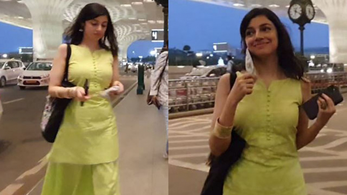 Divya Kumar Khosla looks fabulous in Green Kurti at Mumbai airport | FilmiBeat