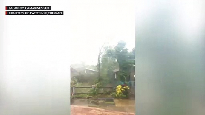 Super Typhoon Rolly (Goni): Strong winds with intense rain batter Lagonoy, Camarines Sur