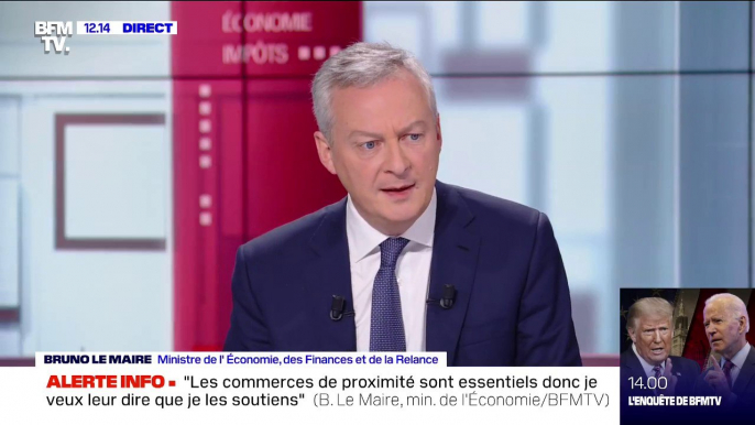 Bruno Le Maire condamne les maires qui ont pris des arrêtés pour permettre à des commerçants de rester ouverts