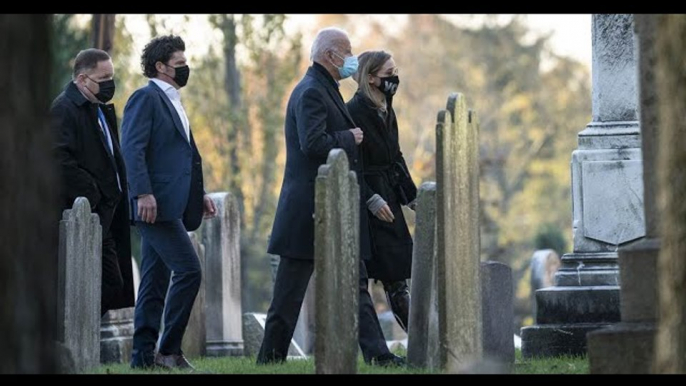 Joe Biden visits son Beau's grave on Election Day morning