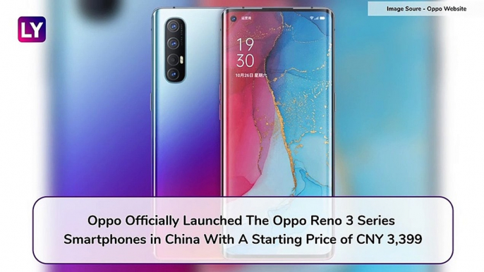 Oppo Reno 3 Series 5G Smartphones Launched in China; Prices, Variants, Features & Specifications