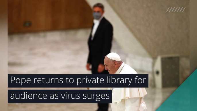 Pope returns to private library for audience as virus surges, and other top stories in health from November 05, 2020.