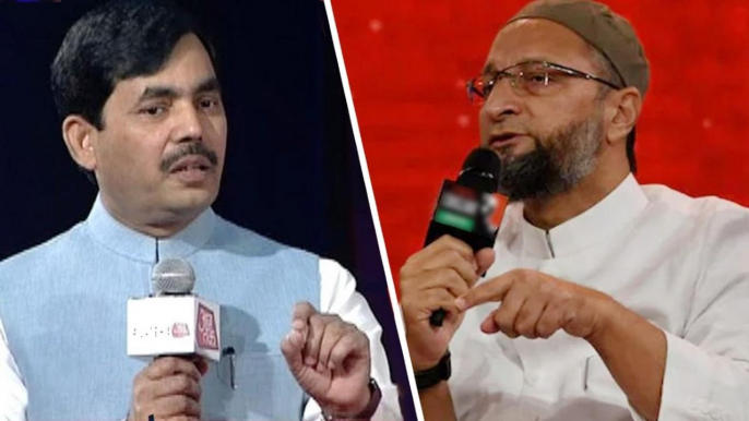 Shahnawaz Hussain jibes at Owaisi over defaming India