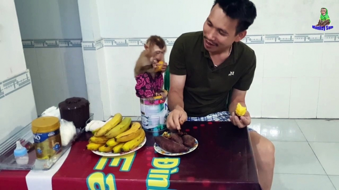 Sam boy loves boiled sweet potatoes