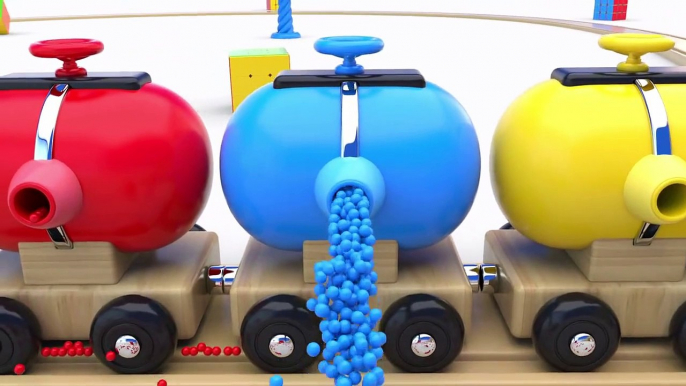 Learn Colors with Preschool Toy Train and Color Balls - Shapes & Colors Collection for Children