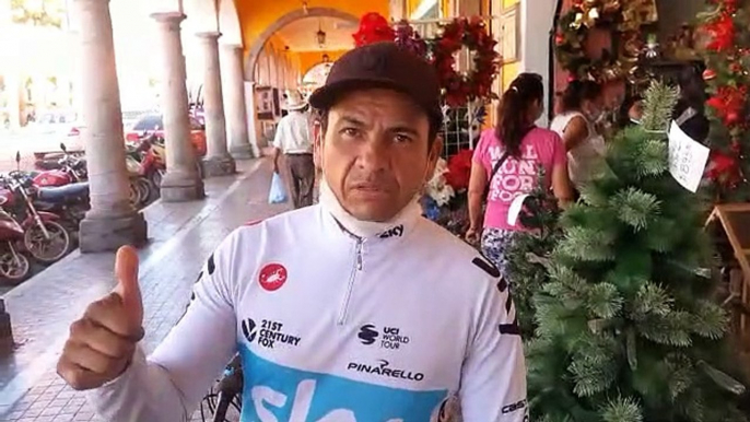 Ciclista de Ixtlán aspira a llegar a la CD.MX. para visitar Basílica de Gpe.