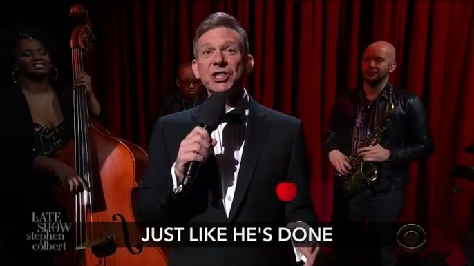 Election US : Aux Etats-Unis la chanson de l'animateur de Late Show Stephen Colbert qui dit "adieu", à sa façon,  à Donald Trump