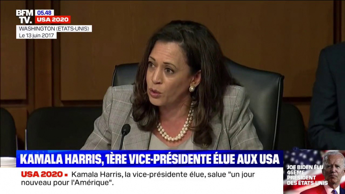 Kamala Harris, première femme vice-présidente élue aux États-Unis