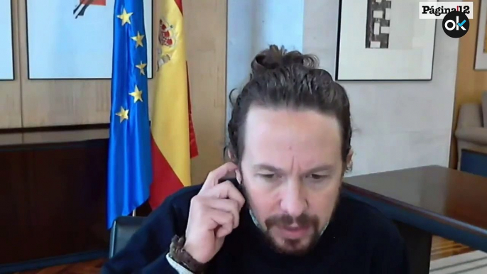 Iglesias llama "ultraderecha golpista" a Trump desde su despacho de vicepresidente