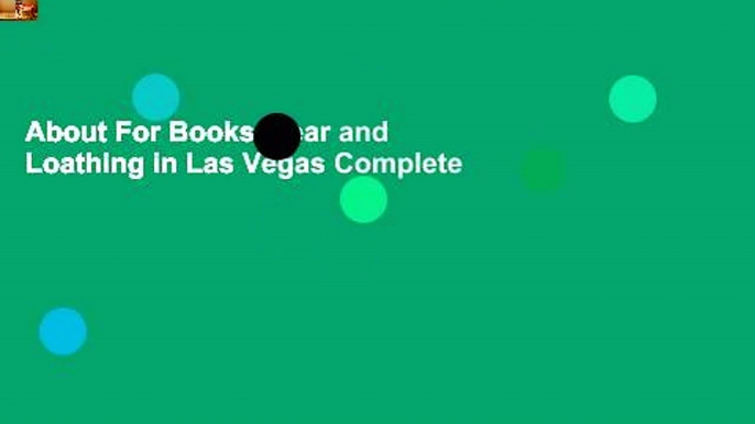 About For Books  Fear and Loathing in Las Vegas Complete