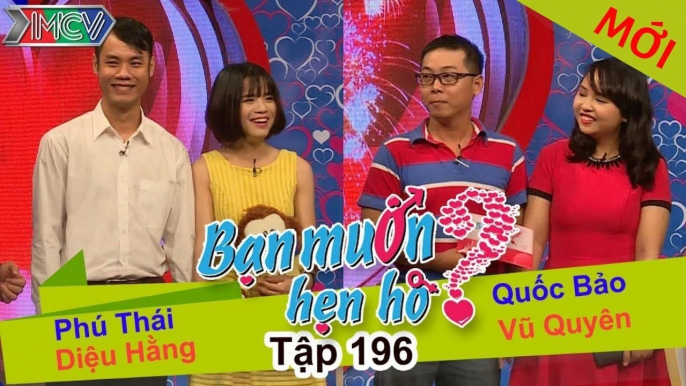 BẠN MUỐN HẸN HÒ #196 | Cặp đôi tự nhắc nhau ấn nút hẹn hò không cần Quyền Linh Cát Tường nhắc