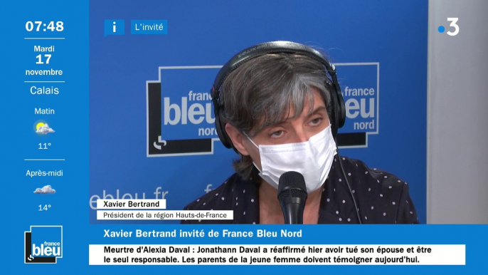 Xavier Bertrand sur France Bleu Nord : "Le rôle de la région c'est d'être aux côtés des gens"