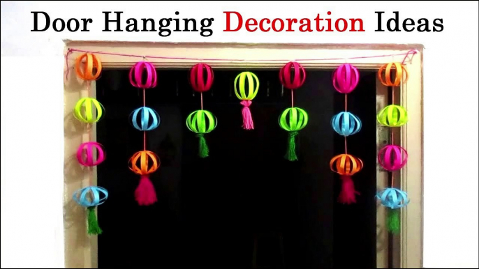 Paper Ball Hanging Decoration for Home | Decoration Ideas with Paper | DIY Door/Wall Decor Ideas