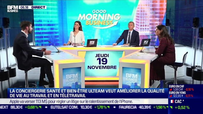 La  pépite : La conciergerie santé et bien-être Ulteam veut améliorer la qualité de vie au travail et en télétravail, par Lorraine Goumot - 19/11