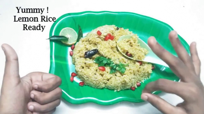 Lemon Rice _ Chitranna recipe _  Travel Special Lemon Rice _ Easy Lunch box recipe _ Chitrannam _
