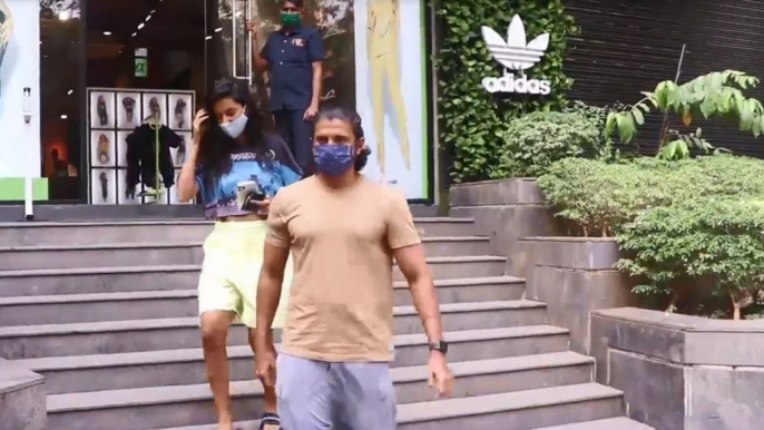 Farhan Akhtar with ladylove Shibani dandekar snapped in the city