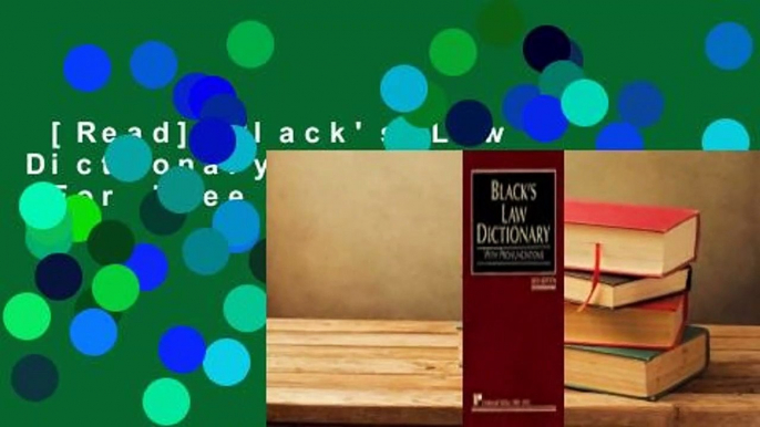 [Read] Black's Law Dictionary with Pronunciations  For Free