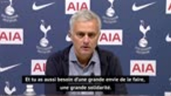 9e j. - Mourinho : "Je suis très content et très fier de mes joueurs"