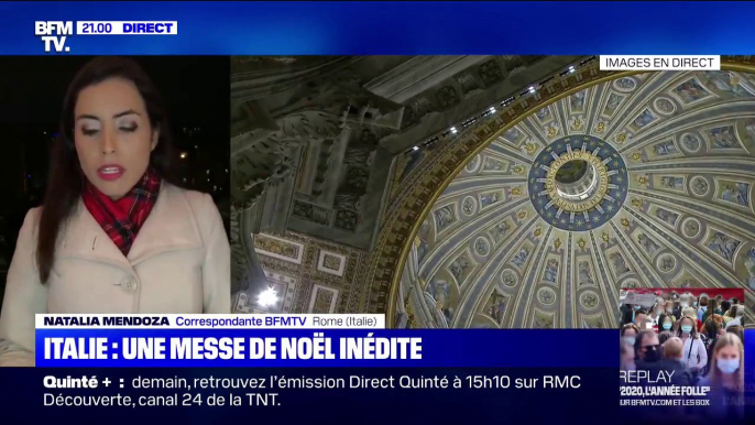 À Rome en Italie, une messe de Noël inédite