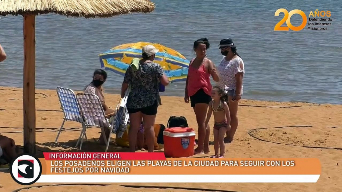 Los posadeños eligen las playas de la ciudad para seguir con los festejos por Navidad